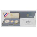 1991 U.S. Mount Rushmore 3-Coin Proof Set - $5
