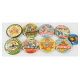 First 9 Oktoberfest Buttons: 1961, 1962, 1963,