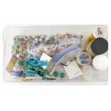 Container of Jewelry Making Supplies