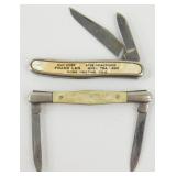2 Pocket Knives - One Advertising Frank Len Home