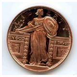 1 oz .999 Copper Round - Liberty Design
