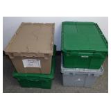 * 4 Heavy Duty Totes