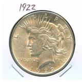 1922 Peace Silver Dollar