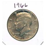 1966 Kennedy Silver Half Dollar - 40% Silver