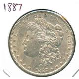 1887 Morgan Silver Dollar
