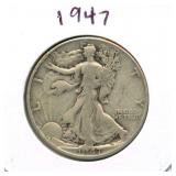 1947 Standing Liberty Silver Half Dollar