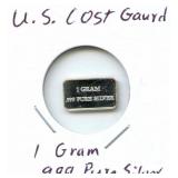 U.S. Coast Guard 1 gram .999 Pure Silver
