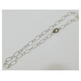 Vintage Sterling Silver Oval Link Necklace - 24ï¿½