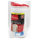 6 Never Worn Hanes Medium Tagless T-Shirts w/