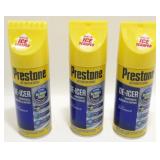 3 Prestone Ice Fighter Spray Bottles w/ Built-In