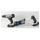 Hart 20 Volt Reciprocating Saw and Drill with 2