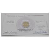 2007 Adams Presidential Dollar & COA