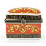 Hand Painted Porcelain Trinket Box