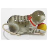Antique U.S. Zone Germany Tin Wind-Up Cat - No