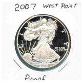2007 West Point Proof 1 oz Silver Eagle