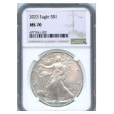 2023 Silver Eagle - NGC MS 70