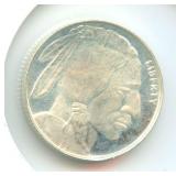 1/10 Troy oz Buffalo Silver Round - .999 Fine