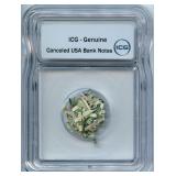 ICG Certified Canceled USA Bank Notes