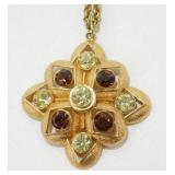 Vintage Sarah Coventry Starburst Maltese Cross