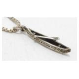 Sterling & 925 Necklace and Voyageur Canoe