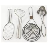 2 Vintage Whisks & 2 Egg Separators