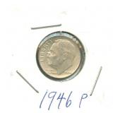 1946-P Roosevelt Silver Dime