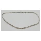 22.8 g Sterling Silver Tennis Necklace - 19ï¿½