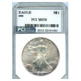 2000 U.S. Silver Eagle ASE - PCI MS70