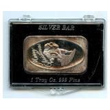 Merry Christmas One Troy Oz. .999 Fine Silver Bar
