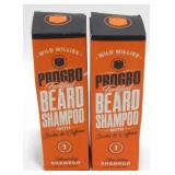 2 New Wild Willies Beard Shampoo with Biotin and