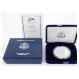 2010-W U.S. Proof Silver Eagle in Box with COA -
