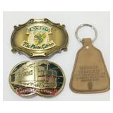 Kenworth Belt Buckle and Leather Keychain Ring
