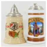 * House of Heileman Lidded Steins