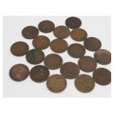 (20) Indian Head Cents