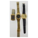 Group of 3 Watches - 1 Bulova with Date, 1 Seiko