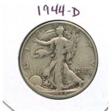 1944-D Standing Liberty Silver Half Dollar