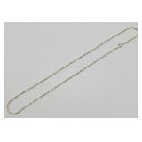 Vintage Sterling Silver Diamond Cut Rope Necklace