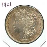 1921 Morgan Silver Dollar
