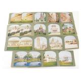 (15) Vintage Building / Monuments Stereoview