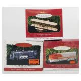 Lot of 3 Hallmark Keepsake Train and Plane