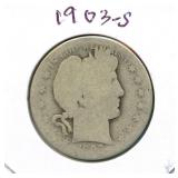 1903-S Barber Half Dollar
