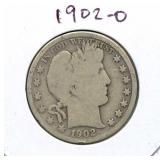 1902-O Barber Half Dollar