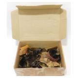 Small Box of Vintage Clock & Watch Repair Parts -