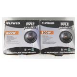 * 2 Pyle Power PLPW8D 800 Watt 8" Subwoofers in