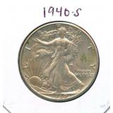 1940-S Standing Liberty Silver Half Dollar