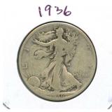 1936 Standing Liberty Silver Half Dollar