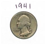 1941 Washington Silver Quarter