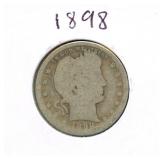 1898 Baber Silver Quarter