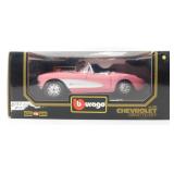Bburago 1957 Chevrolet Corvette Die Cast Car Toy