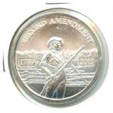 Rare 1 oz Silver Round 2nd Amendment Minute Man